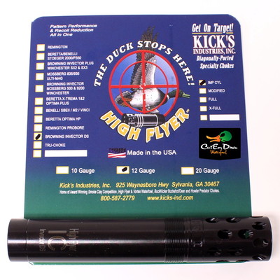 KICKS HIGH FLYER PORTED CHOKE TUBE IC IMP CYL 12GA BROWNING INVECTOR DS A5 