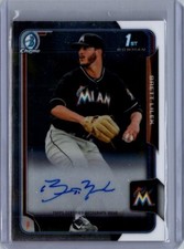 2015 Bowman Draft #BCA-BL Brett Lilek Chrome Draft Pick Autographs