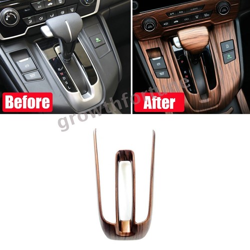 Gear Shift Panel Cover Trim Wood Grain Color Decals For Honda CRV CR-V 2017-2022 - Picture 3 of 8