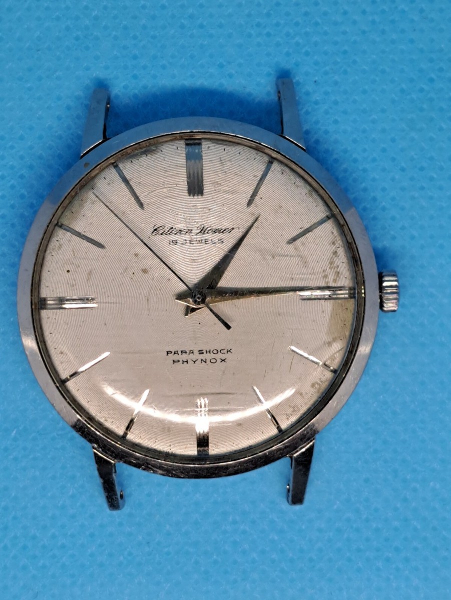 CITIZEN Vintage ANTIQUE WATCH HOMER PARASHOCK PHYNOX 19 JEWELS HO 