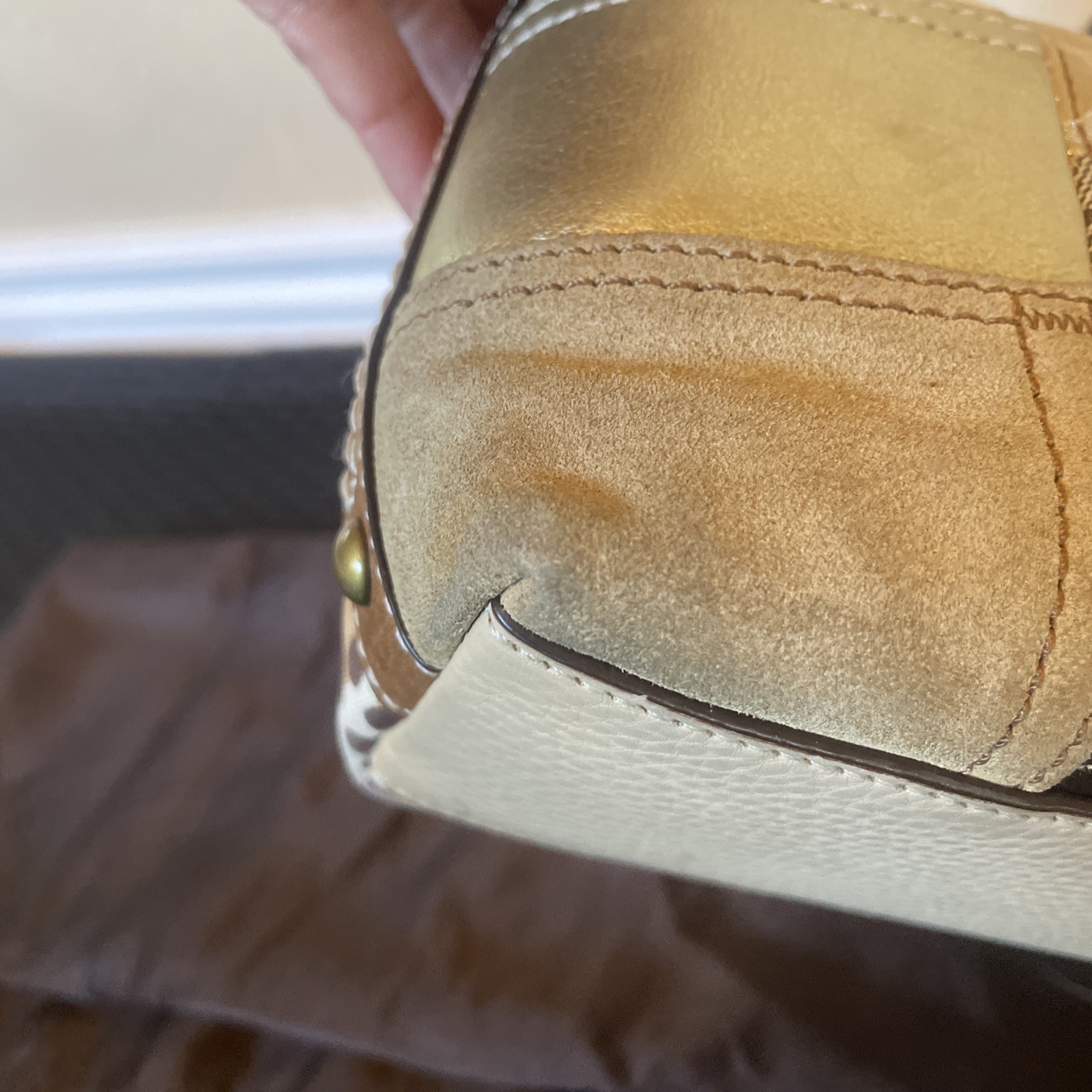 Vtg Coach Brown Gold Patchwork Monogram Animal Pr… - image 18