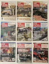 Lot of 9 issues O GAUGE RAILROADING magazine 2003 2004 2005 Bramlage *EXC*