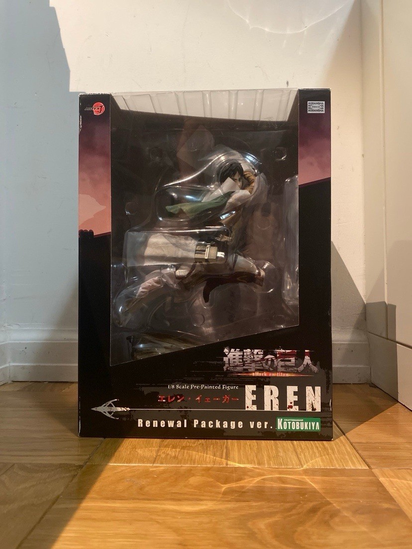 ArtFX J Attack on Titan Eren Yeager: versión de renovación Kotobukiya - Figura escala 1/8