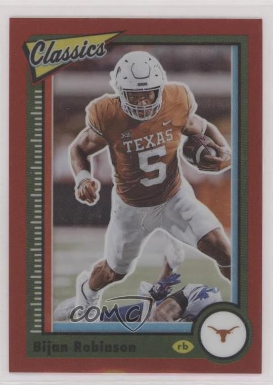 Bijan Robinson Panini Chronicles Draft Picks Classics Premium Edition #9 Red