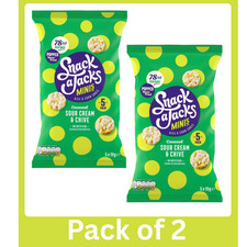 Snack A Jacks Sour Cream & Chive Rice Cakes 5 x 19g Pack of 2 Multipacks