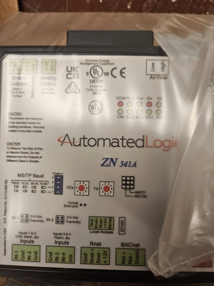  New Automated Logic ZN 341A VAV Controller with Actuator - Image 3 of 4