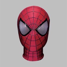 READ DESC. Spider-Man Full Face Mask Red Black One Size Removable Eye Pieces