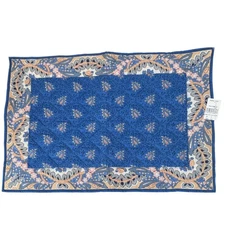 PIERRE DEUX French Country Placemat Campano Blue Quilted Cotton NWT