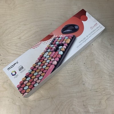 MOPii SWEET Wirelss Keyboard and Mouse Combo Set NIB Conversation Hearts Pattern