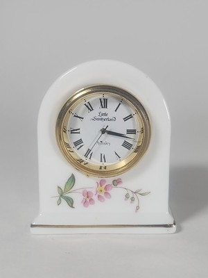 Aynsley Fine Bone China Little Switzerland Clock 2.75''× 2.25''