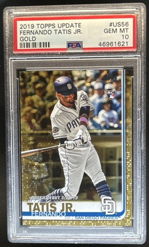 2019 Topps Update Fernando Tatis Jr. Gold Rookie RC #/2019 Padres PSA 10