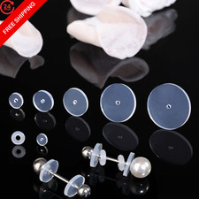 Clear Ear Lobe Support Patches for Earrings - Comfortable and 9mm Disc