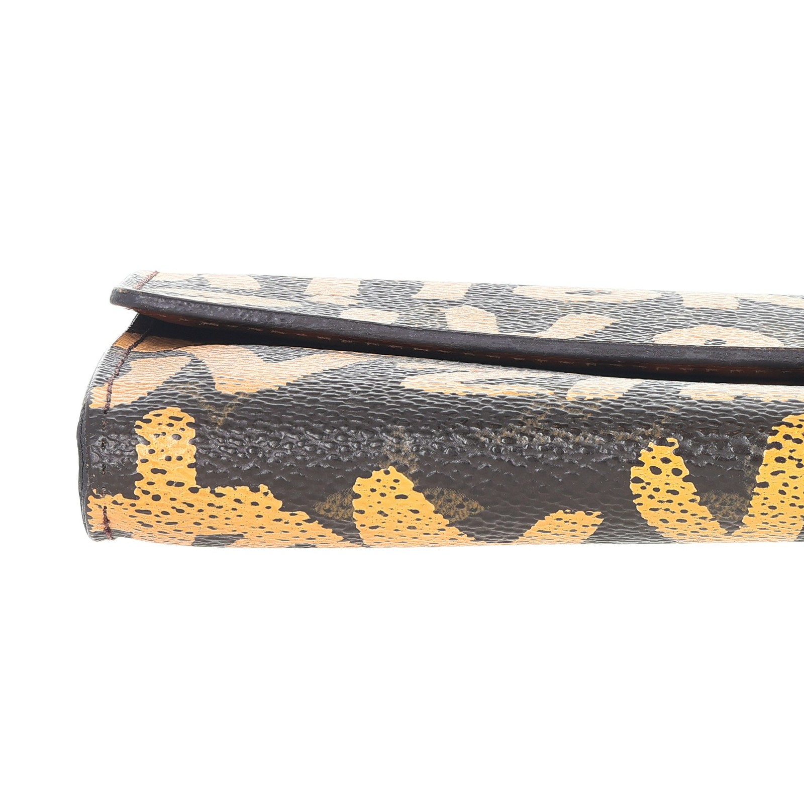 Louis Vuitton Limited Edition Monogram Graffiti Coated Canvas Sarah Wallet Brown image 6