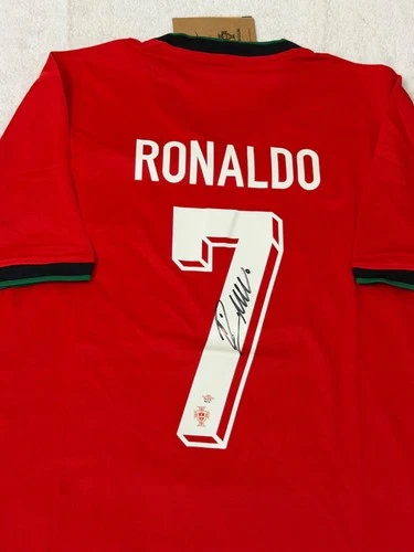 Cristiano Ronaldo Signed Portugal Pro Style Soccer Jersey with COA