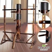 Wood Wing Chun Adjustable Frame Target Man Training Dummy Martial Arts Kung Fu