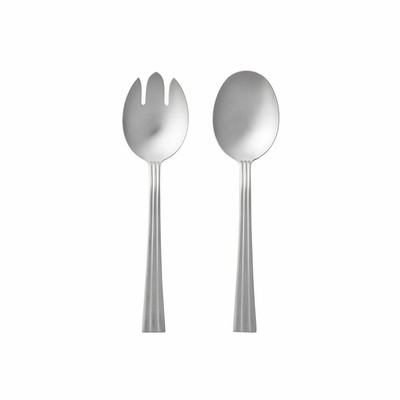 Gense Salatbesteck Thebe 2-tlg., Salatlöffel, Salatgabel, 18/8 Edelstahl, 21 cm
