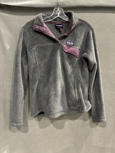 Patagonia Women's Los Gatos 1/4-Snap Fleece Pullover Forge Grey Purple Size S