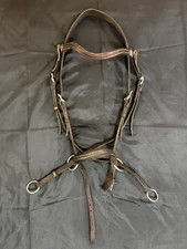 The Bitless Bridle by Dr. Robert Cook Medium Western Leather Headstall in Brown