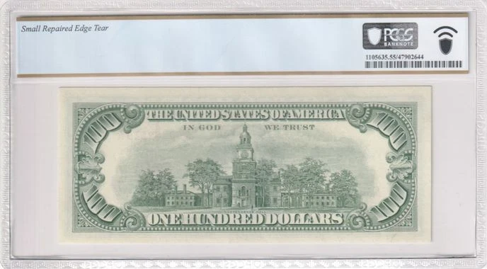 1966 $100 Red Seal Legal Tender Note Fr 1550 - PCGS 55 Details - Image 2 of 2