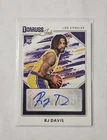 RJ Davis 2025-26 Panini Donruss Basketball Donruss Ink Auto Lakers Rookie
