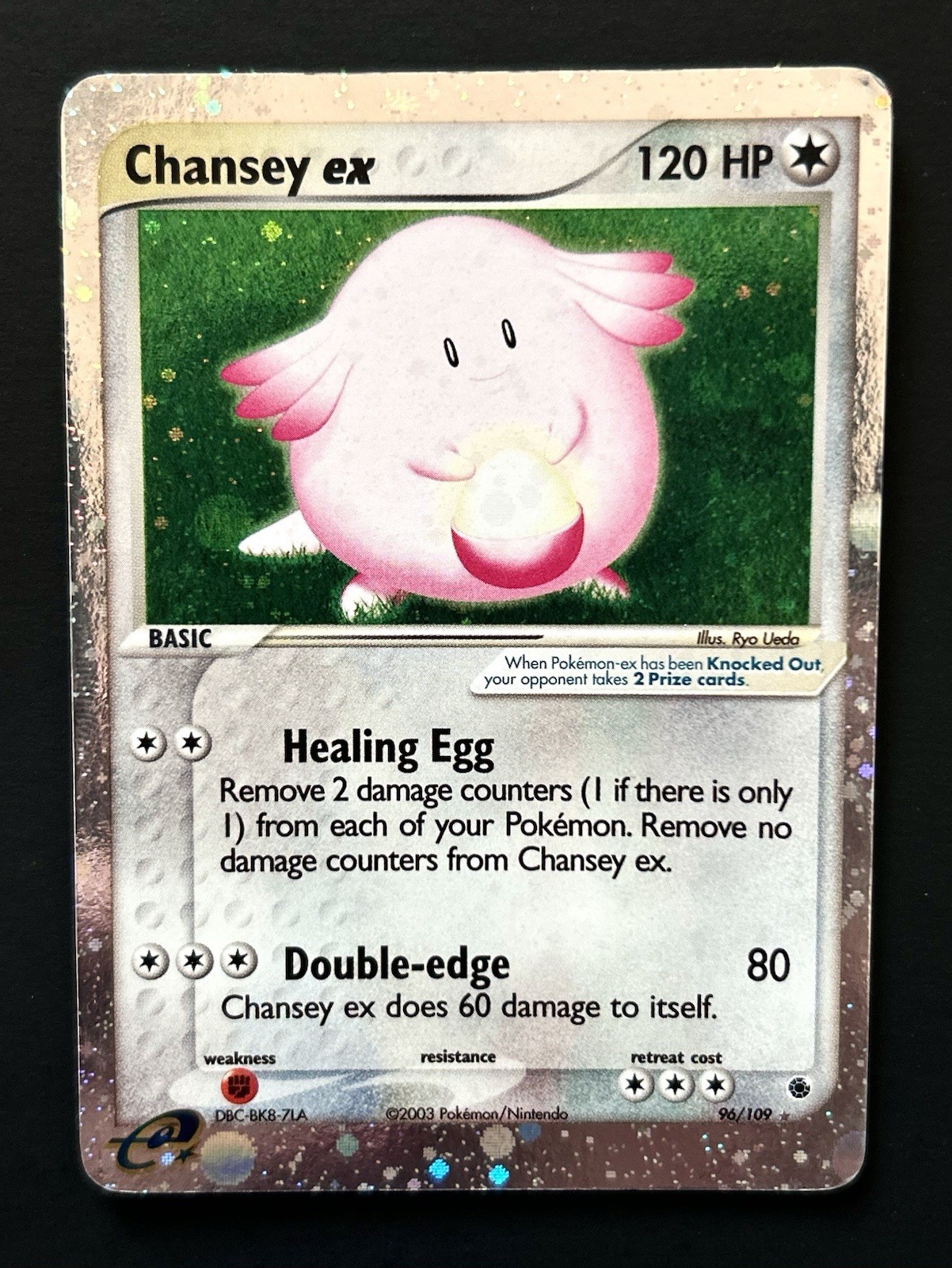 Chansey ex 96/109 Ex Ruby & Sapphire Rare Holo