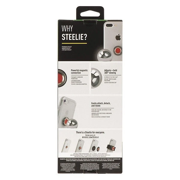 Kit de montaje para automóvil para teléfono celular Nite Ize Stowk2-01-R8, negro/plateado Foto 2 de 3