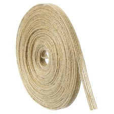 1 Roll Natural Burlap Fabric Ribbon 1/4 Inch Burlap Wired Ribbon Rustic