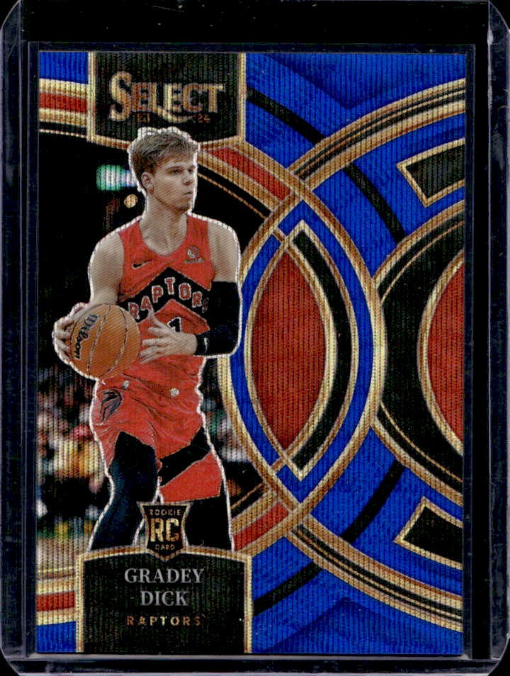 2023-24 Select Gradey Dick RC Blue Wave Prizms Premier #35/75 Raptors