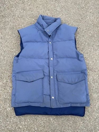 Vintage 70s Frostline Kits Colorado Blue Goose Down Puffer Vest Mens Medium - product listing photo