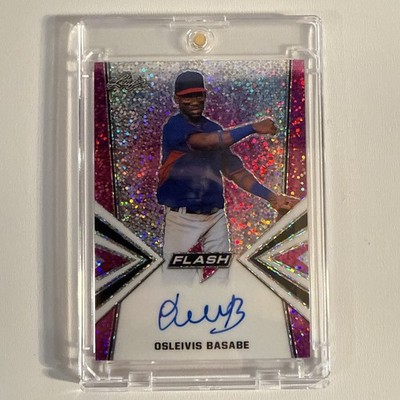 2019 Leaf Flash Pink BA-OB1 11/15 Osleivis Basabe On Card Auto.