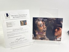 Indiana Jones ROLA Alfred Molina "Sapito" Firmado 8x10 Foto Beckett Carta Completa