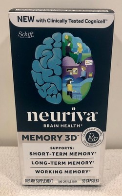   Neuriva Memory 3D Nootropic Brain Health AUTHENTIC Schiff 50-cap COGNICELL  