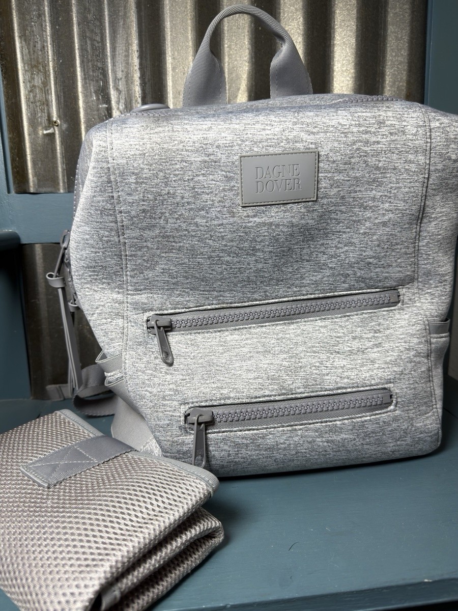 Dagne Dover Large Indi Neoprene Diaper Backpack Heather Grey  display picture 3
