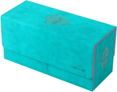 Academic 133+ XL Premium Deck Box - Teal/Pink Card Storage & Protector