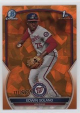 2023 Bowman Chrome Sapphire Edition Prospects Orange 13/75 Edwin Solano 1k9t