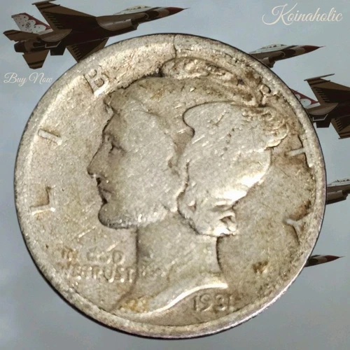 1931 D Mercury Dime Scarce, Very Good Semi-key Better Date, Pulled From Storage