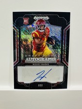 2025 Panini Prizm Draft Picks Woody Marks, RC 1/1 Black Shimmer Auto-Texans
