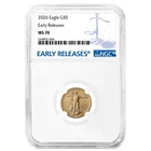 2026 $5 1/10-oz American Gold Eagle NGC MS70 ER Blue Label