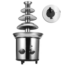 4 Layer Chocolate Fountain, 4 Layer Durable Rotating Practical Stainless Stee...