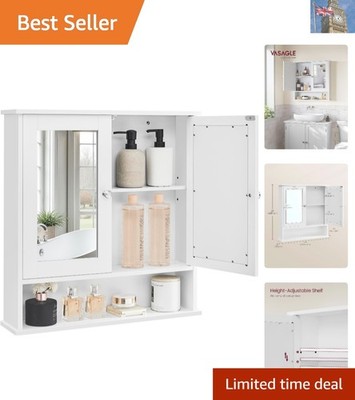 Feuchtigkeitsbeständiger Wandschrank mit zwei Spiegeln - platzsparende Badlösung