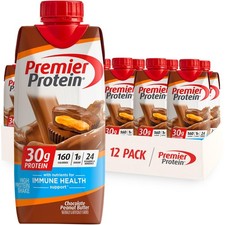 Premier Protein Shake, Chocolate Peanut Butter, 30g Protein, 11 fl oz, 12 Ct