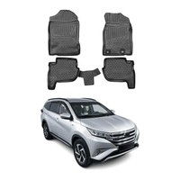 Omac Gummimatten FußMatten FüR Toyota Rush 2018-2026 RHD TPE Matten Schwarz 4X