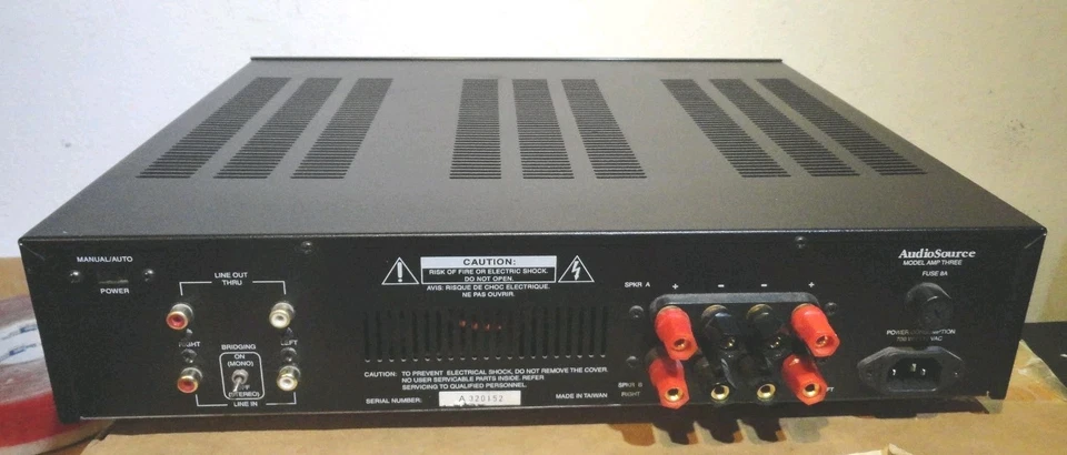 AudioSource Model AMP Three 150 WPC 400W Bridged Stereo Power Amplifier - Image 3 of 4