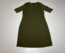 Gap Dress Womens Medium Olive Green Short Sleeve Pullover Stretch Very Comfy