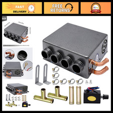 12v Car Truck Auxiliary Heater - 4 Ports Compact Underdash Heater For Winter Def