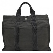 Borsa tote originale HERMES Her Line MM tela grigia he5514cc