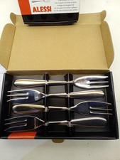 Alessi Nuovo Milano Set 4 Pezzi Forchette da Pasticceria