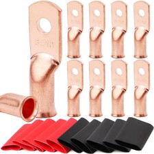 10pcs 6 AWG 10 Gauge Heavy Duty Battery Lugs Ring Terminals