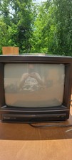 Vintage SHARP 13" CRT TV Retro Gaming Color Television Model 13NV68 No Remote