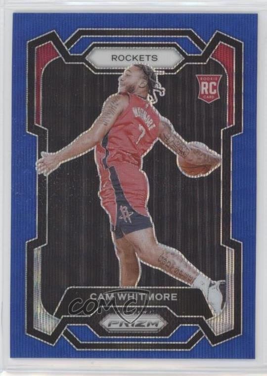2023-24 Panini Prizm Blue Wave Prizm Cam Whitmore #129 Rookie RC 19lc
